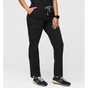 Figs Yola Skinny Scrub Pants Women’s Medium TW2000R Black Medical Scrubs Tech